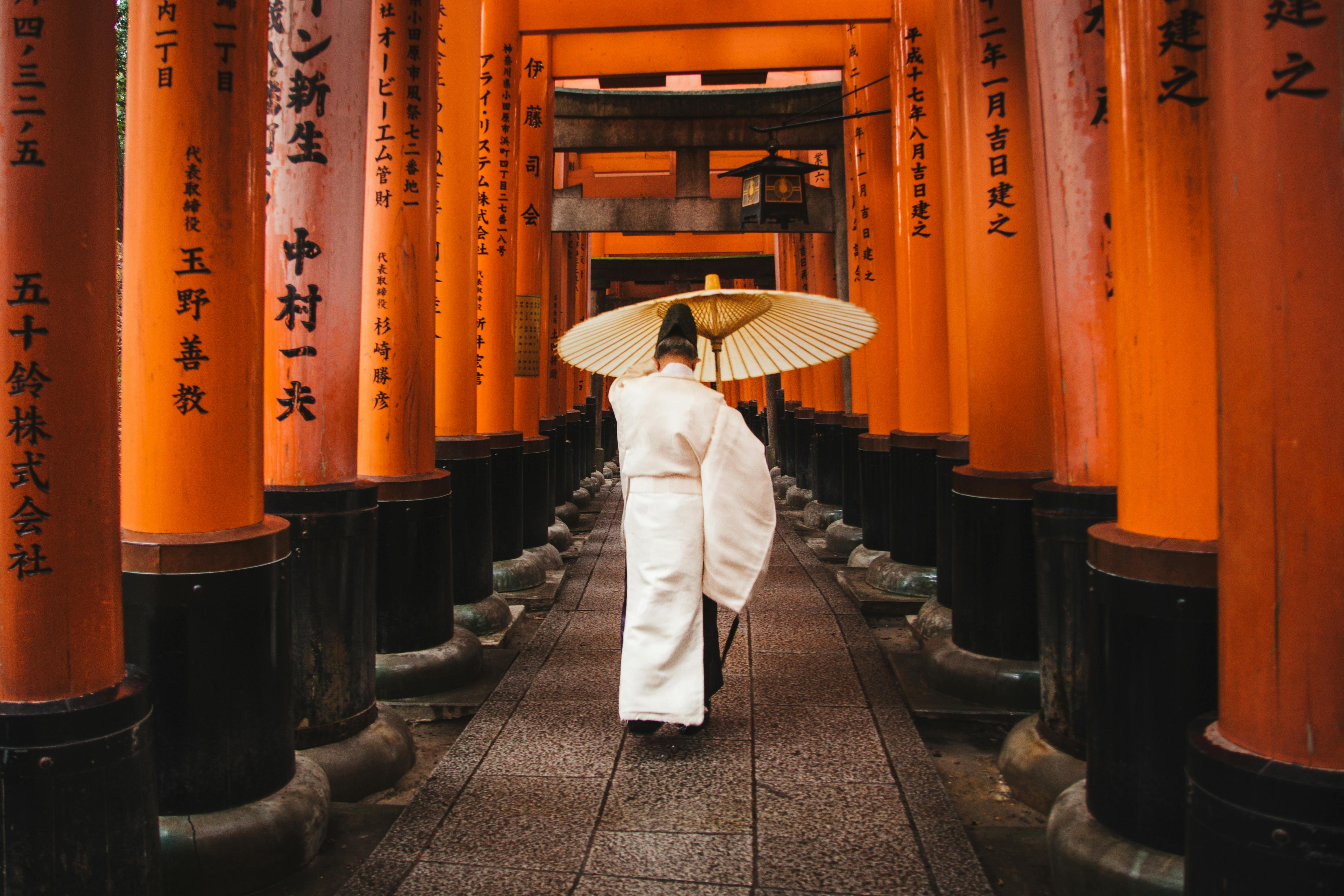 Chemin de torii au sanctuaire Fushimi Inari